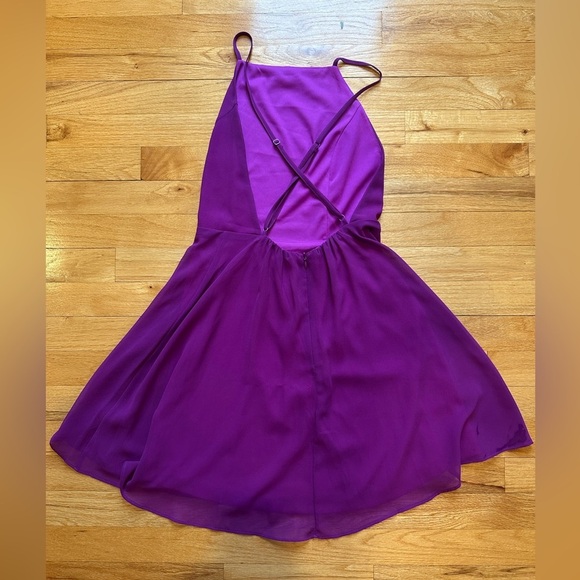 Letter of Love Magenta Backless Skater Dress - Picture 6 of 7